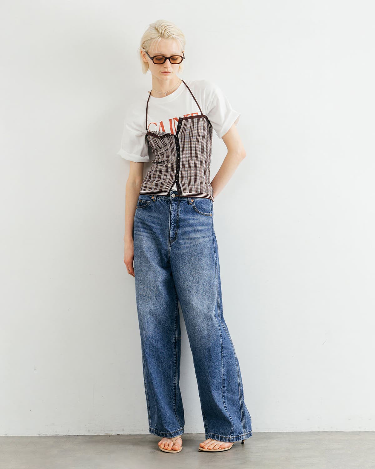 CREDONA(クレドナ)タックステッチビスチェ TUCK STITCH BUSTIER 1426311079-0