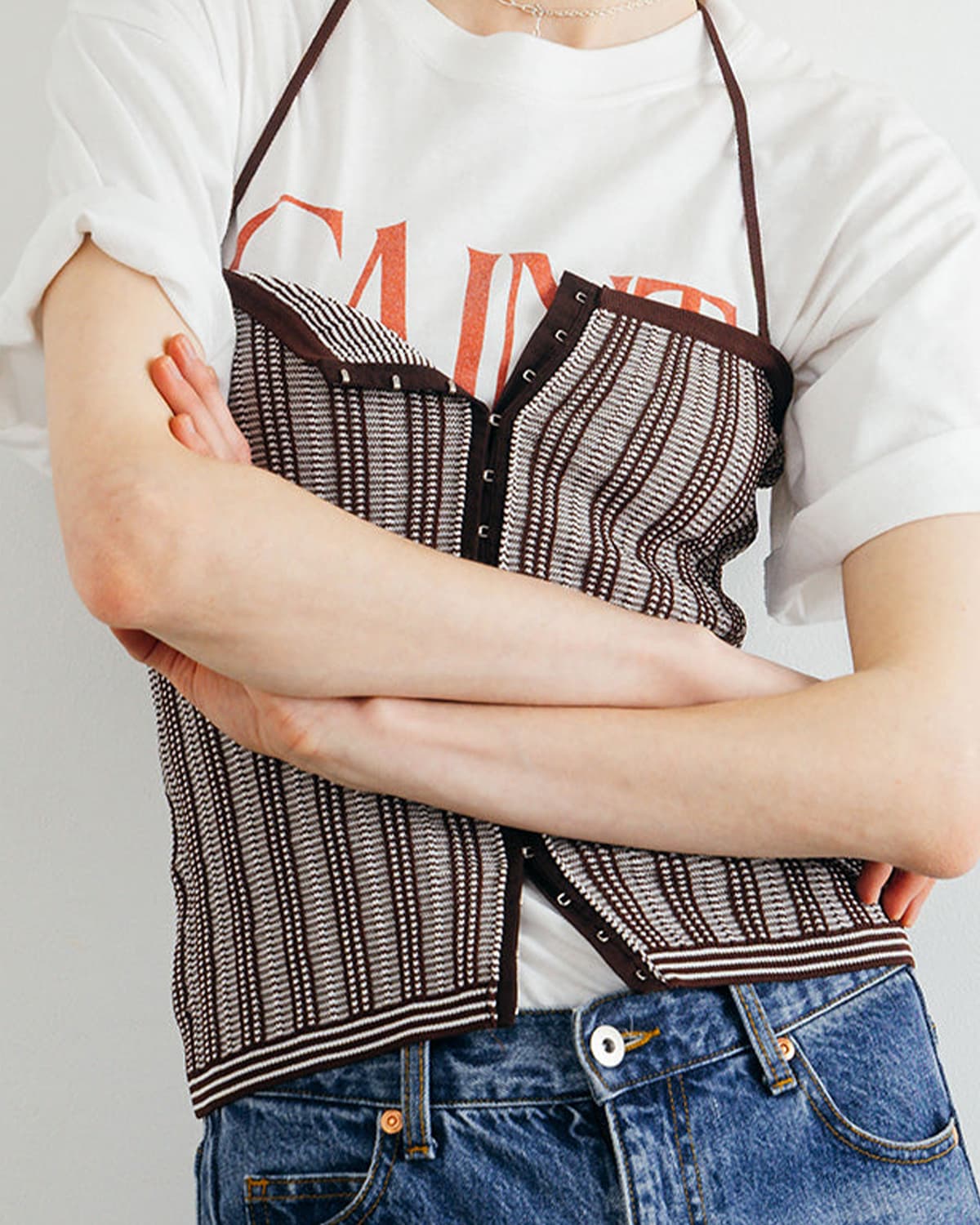 CREDONA(クレドナ)タックステッチビスチェ TUCK STITCH BUSTIER 1426311079-0