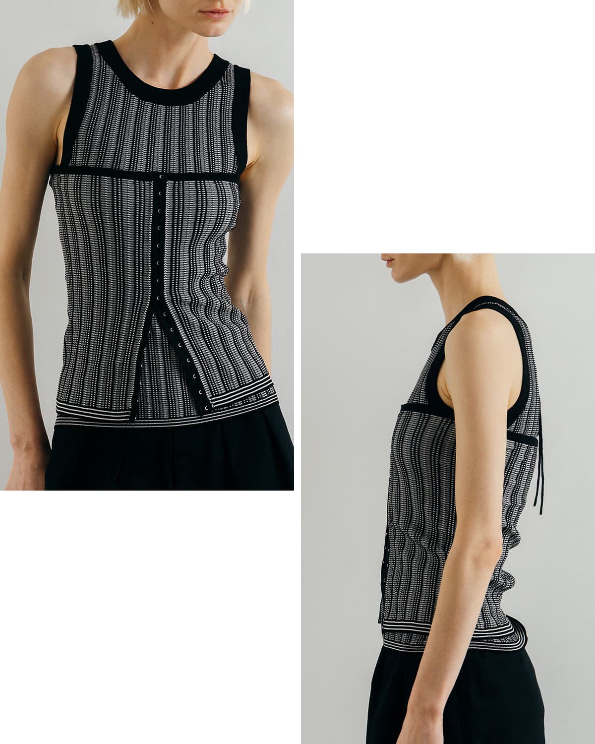 CREDONA クレドナ タック ステッチ ビスチェ TUCK STITCH BUSTIER