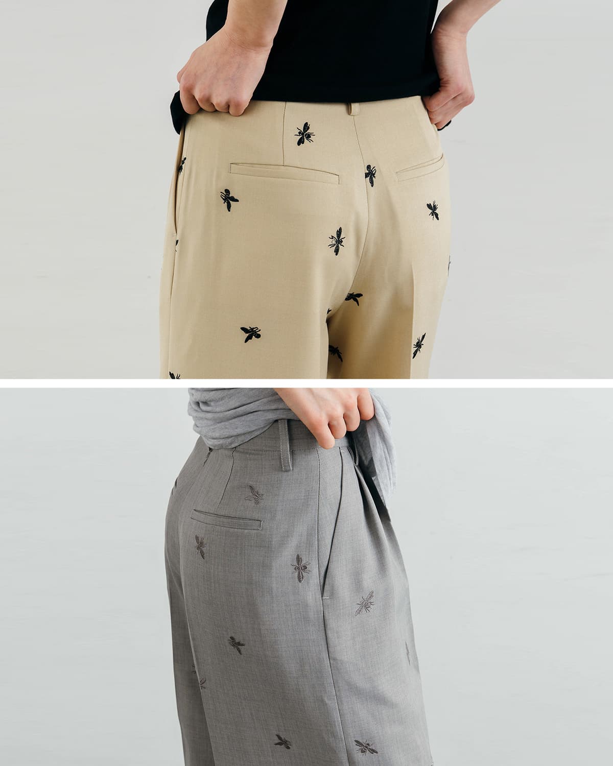 CREDONA(クレドナ)モチーフ刺繍パンツ MOTIF EMBROIDERY PANTS 1426320064-0