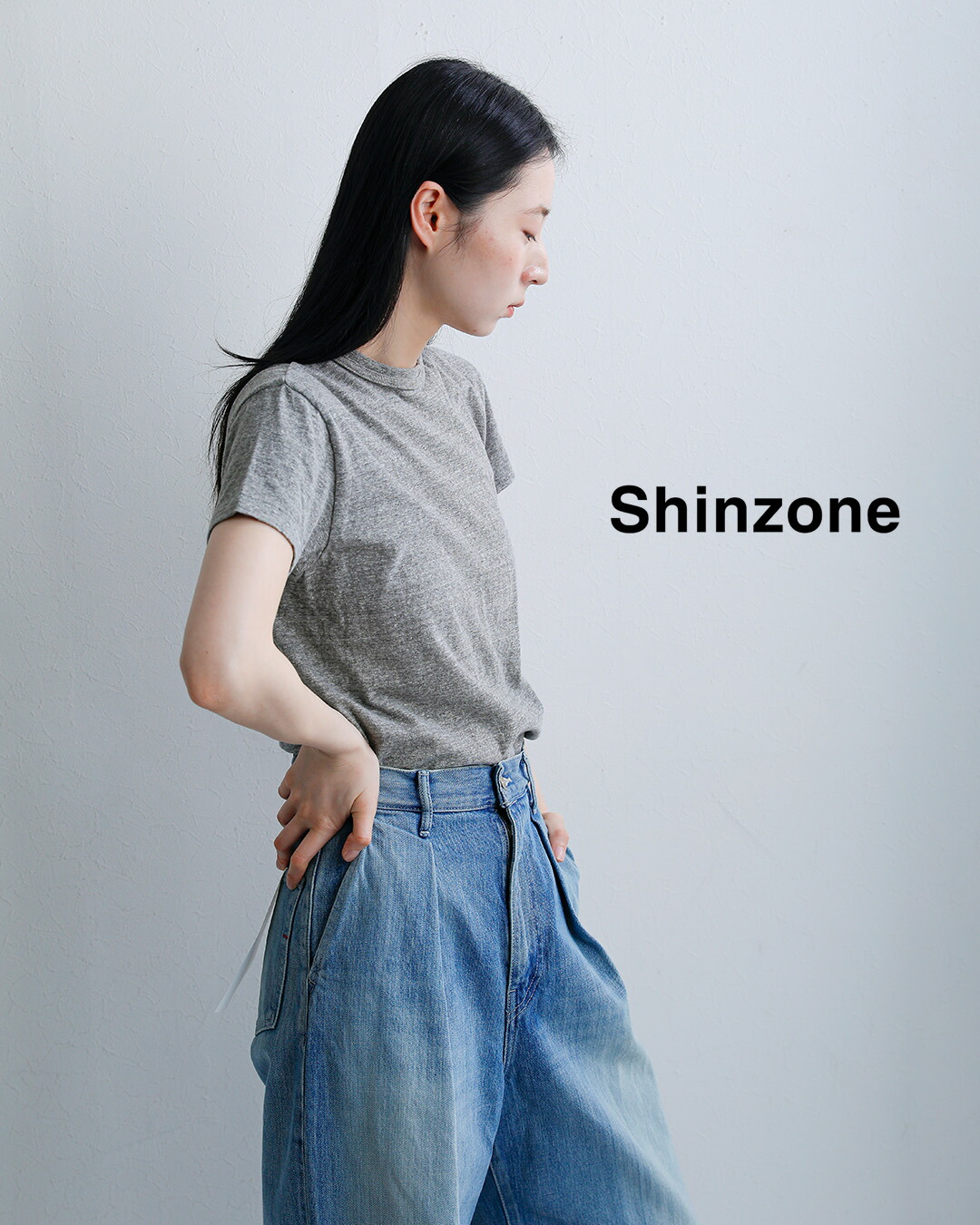 Shinzoneコットン クルーネック Tシャツ  CREW NECK T-SHIRTS  14smscu22