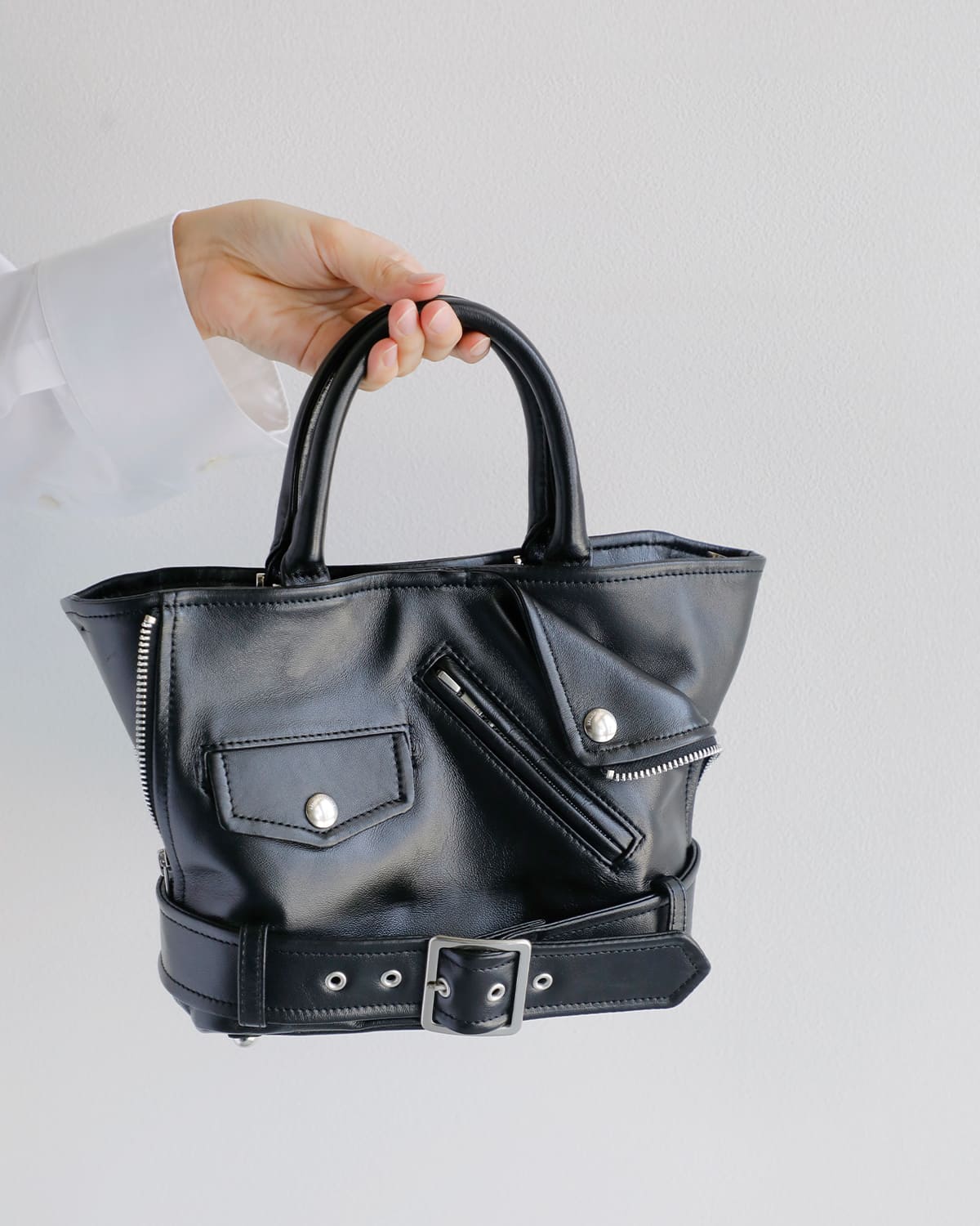 beautiful people(ビューティフルピープル)シープスキンライダーストートバッグ “Excerption riders kids tote bag” 1535611905