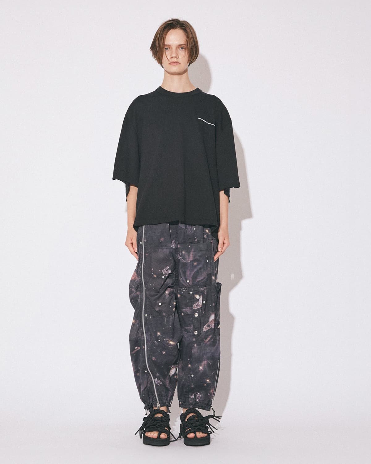 beautiful people(ビューティフルピープル)スビンコットン半袖プリント Ｔシャツ suvin compact jersey many little people T 1616310015