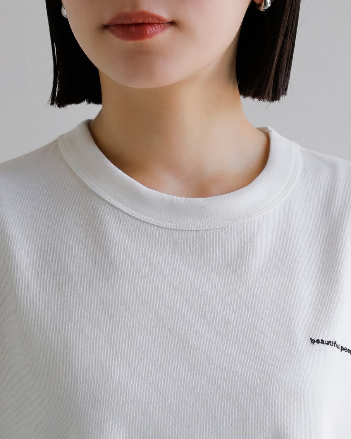 beautiful people(ビューティフルピープル)スビンコットン半袖プリント Ｔシャツ suvin compact jersey many little people T 1616310015