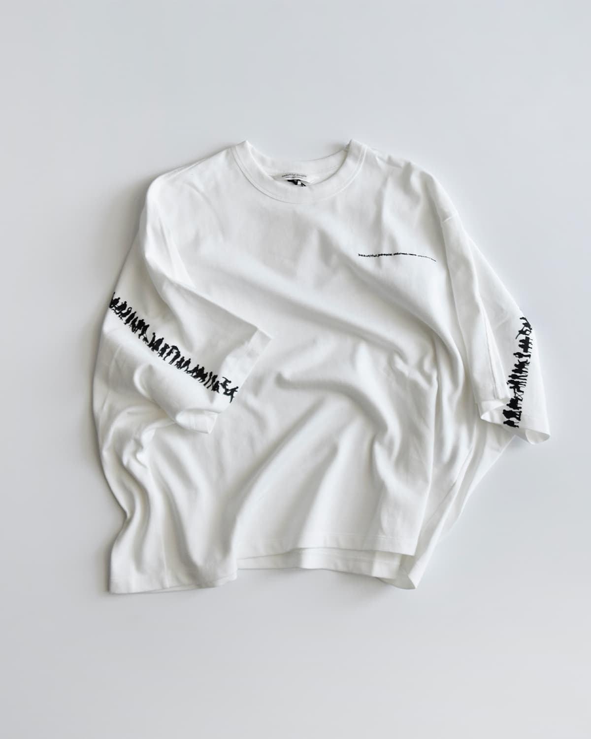 beautiful people(ビューティフルピープル)スビンコットン半袖プリント Ｔシャツ suvin compact jersey many little people T 1616310015