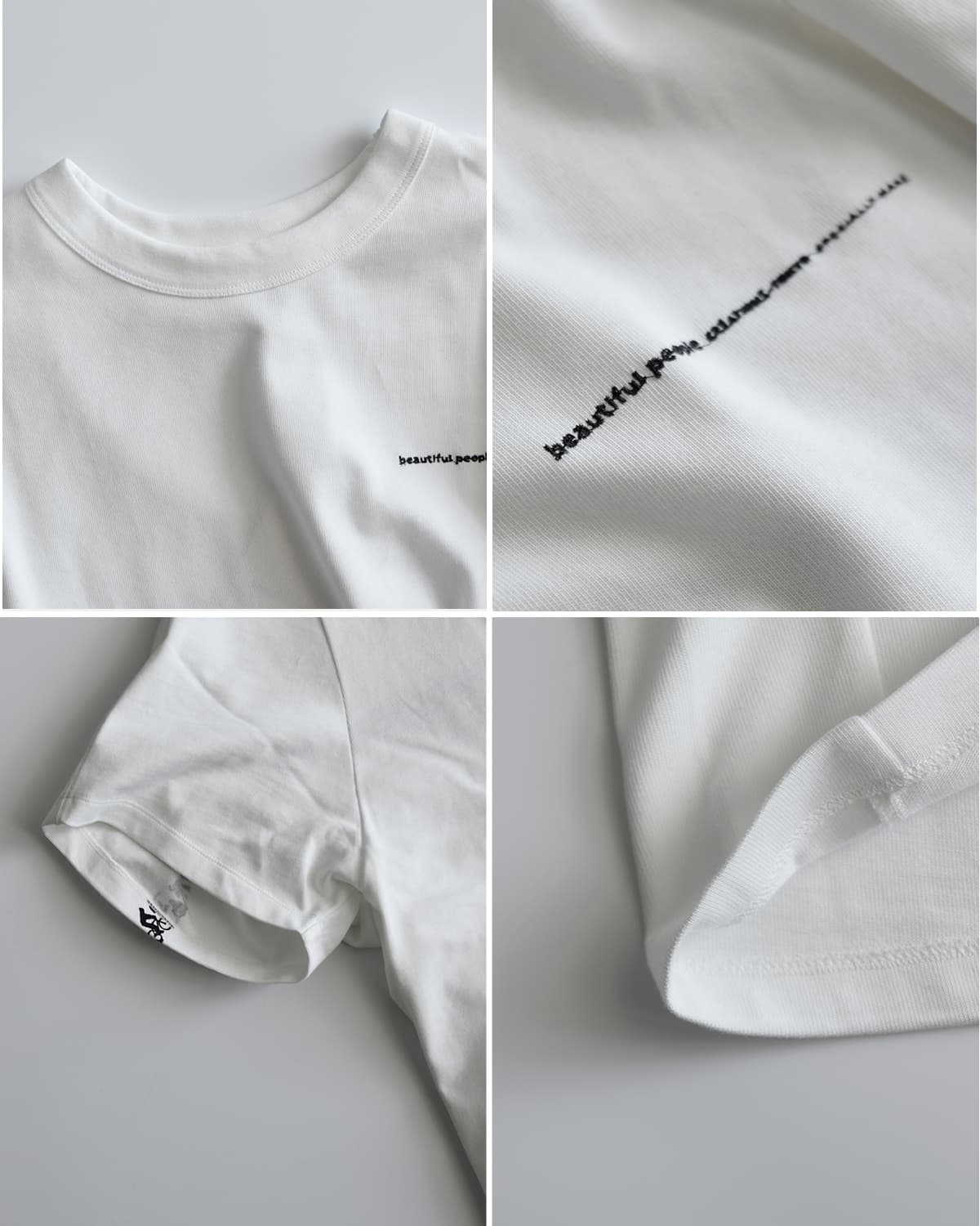 beautiful people(ビューティフルピープル)スビンコットン半袖プリント Ｔシャツ suvin compact jersey many little people T 1616310015