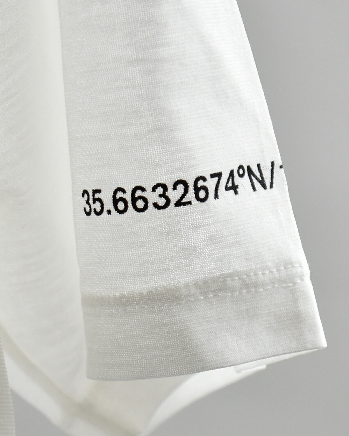 beautiful people(ビューティフルピープル)ハイゲージコットン天竺クルーネックグラフィックプリント Tシャツ 80/1 ELS 1616310026