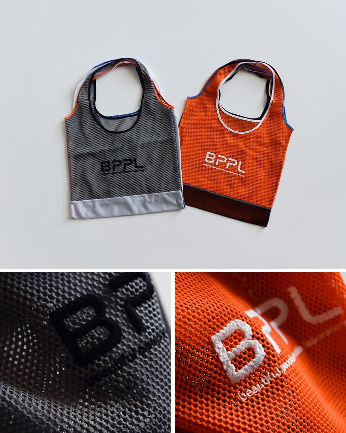 beautiful people(ビューティフルピープル)フリップコズミックメッシュ 2way マルシェバッグ flip cosmic mesh marchebag 1616612011