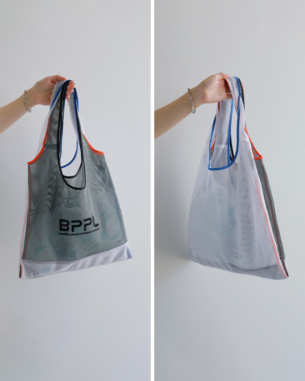 beautiful people(ビューティフルピープル)フリップコズミックメッシュ 2way マルシェバッグ flip cosmic mesh marchebag 1616612011