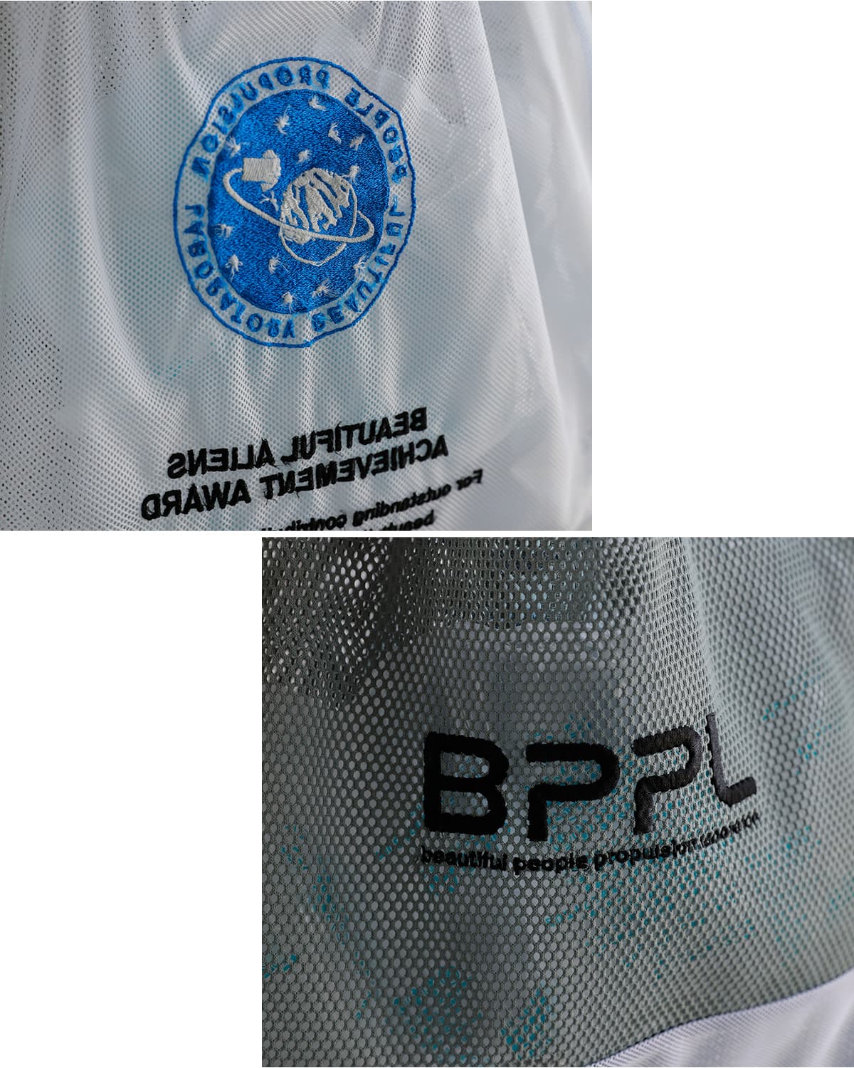 beautiful people(ビューティフルピープル)フリップコズミックメッシュ 2way マルシェバッグ flip cosmic mesh marchebag 1616612011