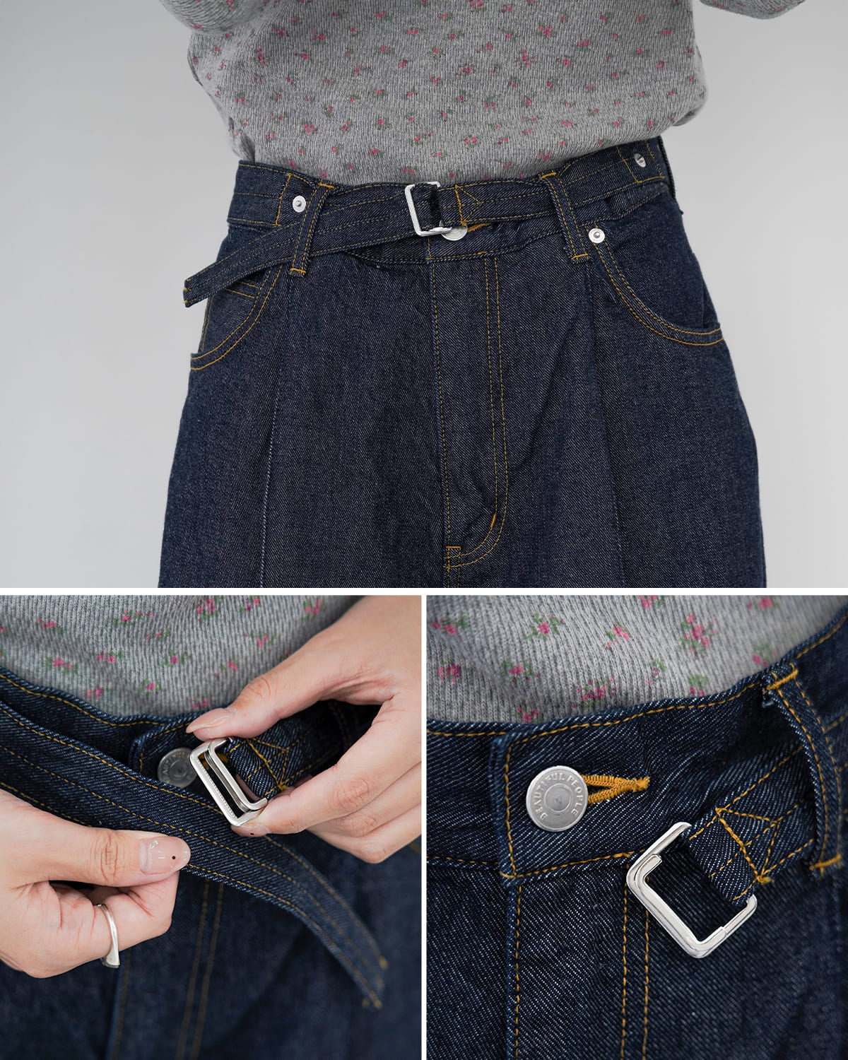 beautiful people(ビューティフルピープル)セルビッチデニムワンタックワイドパンツlefthandtwilldenimonetuckwidepants 1626105027