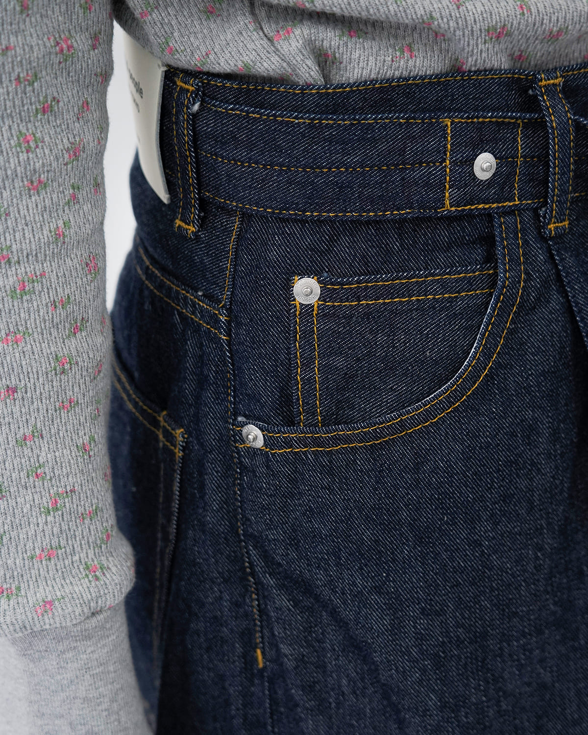 beautiful people(ビューティフルピープル)セルビッチデニムワンタックワイドパンツlefthandtwilldenimonetuckwidepants 1626105027