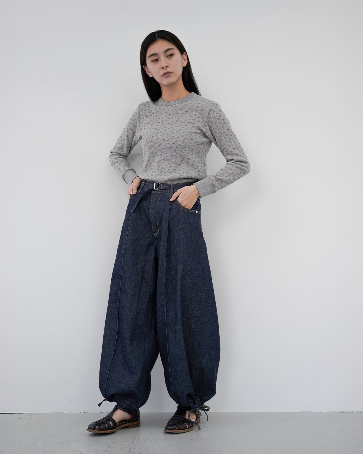 beautiful people(ビューティフルピープル)セルビッチデニムワンタックワイドパンツlefthandtwilldenimonetuckwidepants 1626105027