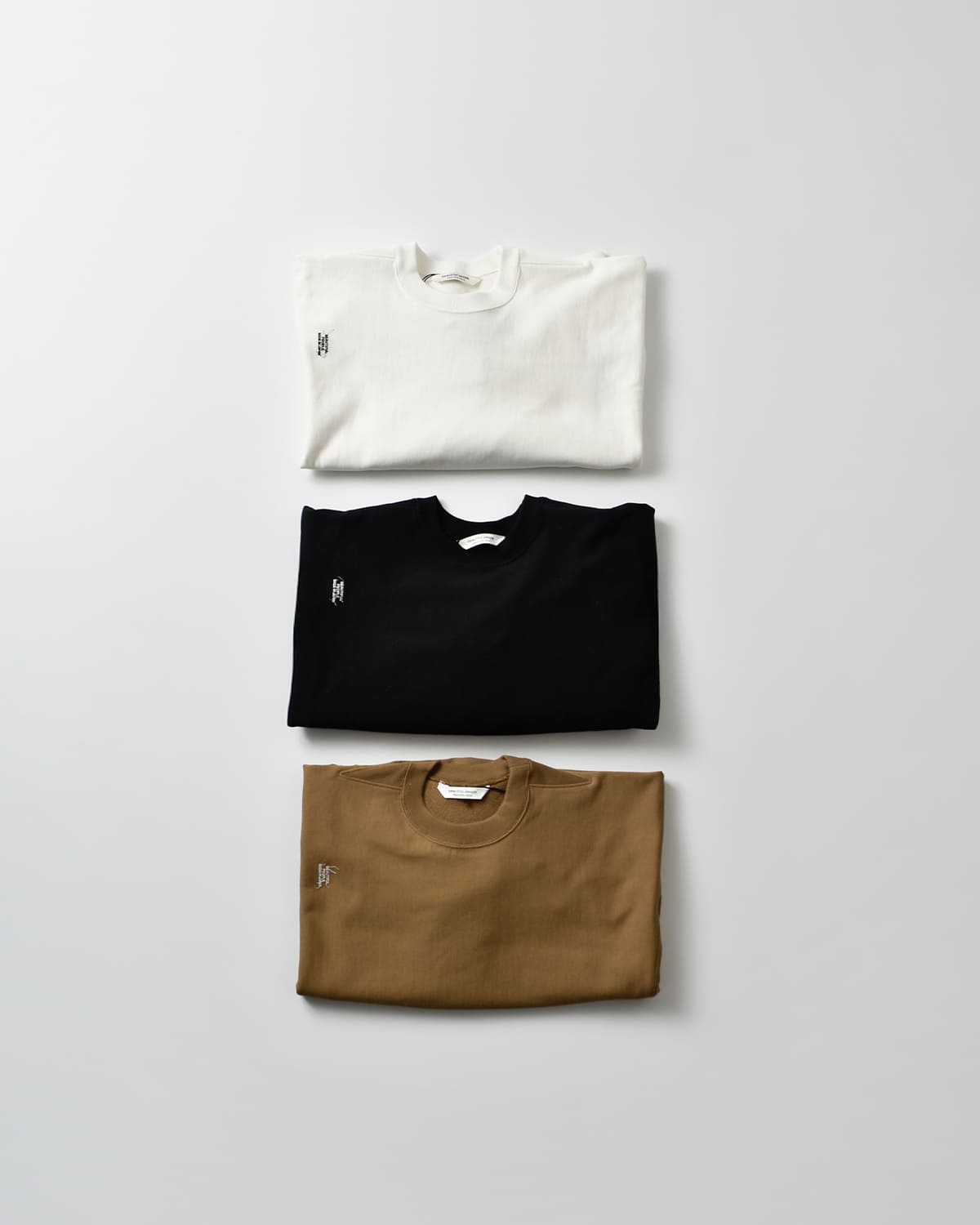 beautiful people(ビューティフルピープル)スビンコットンクルーネックスウェットシャツsuvincompactsweatYshapeTOP 1626310002