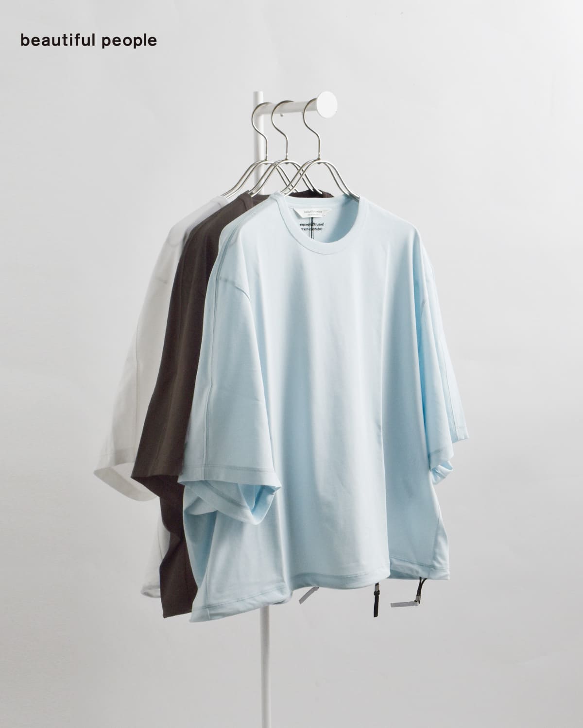 beautiful people(ビューティフルピープル)ハイゲージ天竺 ドルマンスリーブ Tシャツ ELS cotton jersey set in dolman top1626310015