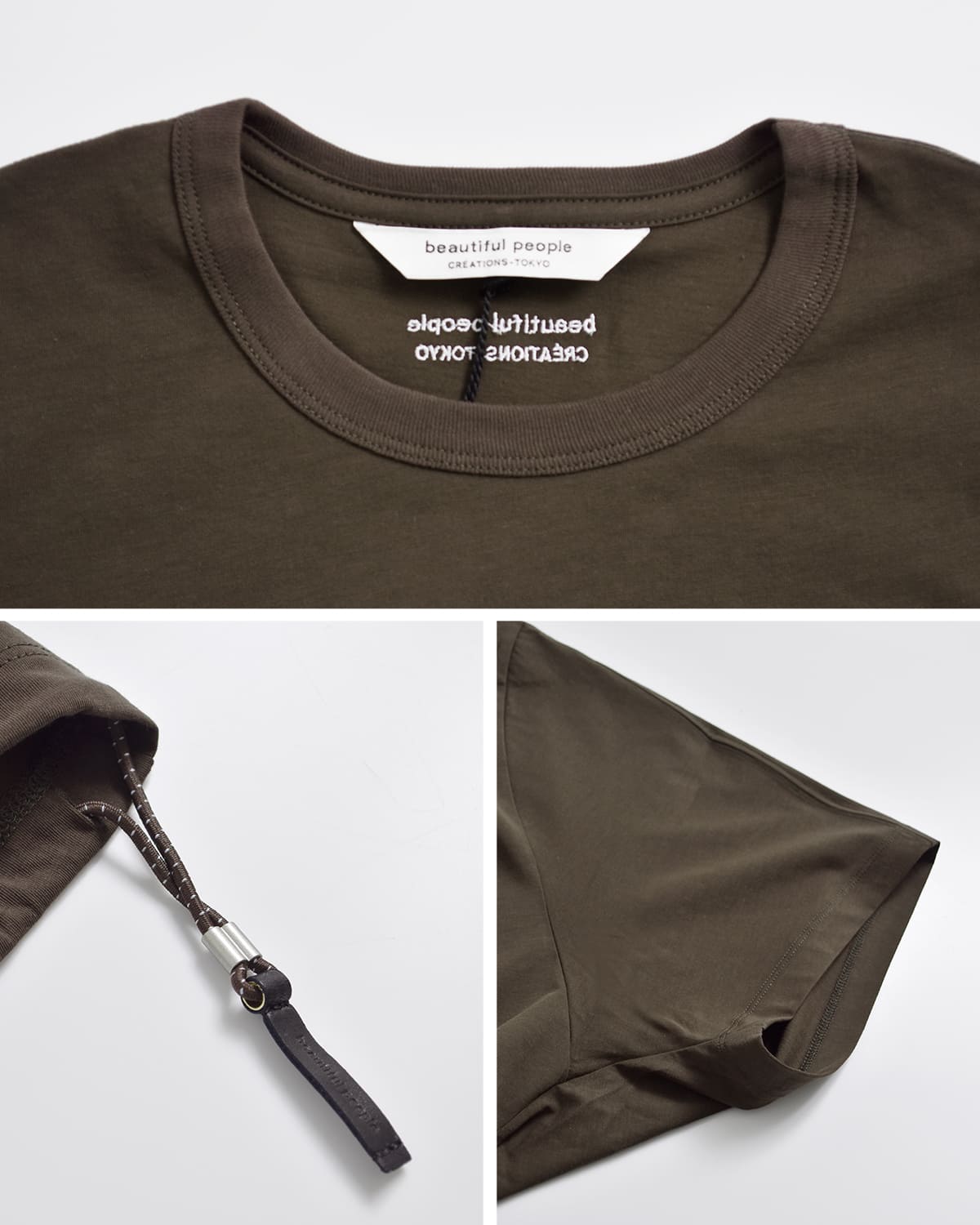 beautiful people(ビューティフルピープル)ハイゲージ天竺ドルマンスリーブTシャツELScottonjerseysetindolmantop 1626310015