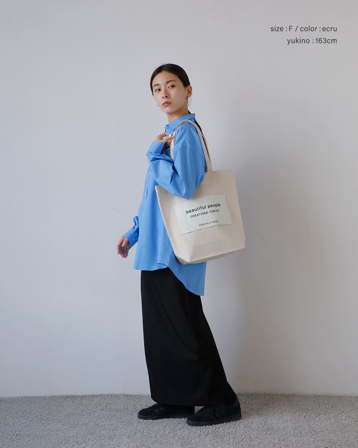 beautiful people(ビューティフルピープル)オーガニックコットン帆布ビッグネームトートバッグbpbignametoteSDGs 1626611901