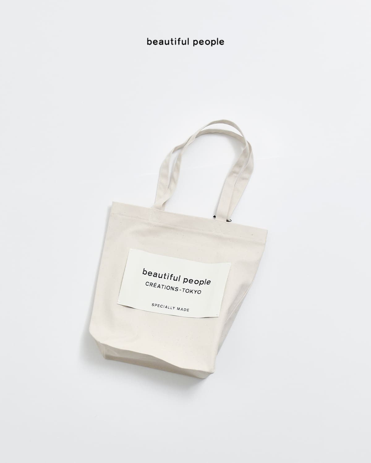 beautiful people(ビューティフルピープル)オーガニックコットン帆布 ビッグネーム トートバッグ bp big name tote SDGs1626611901