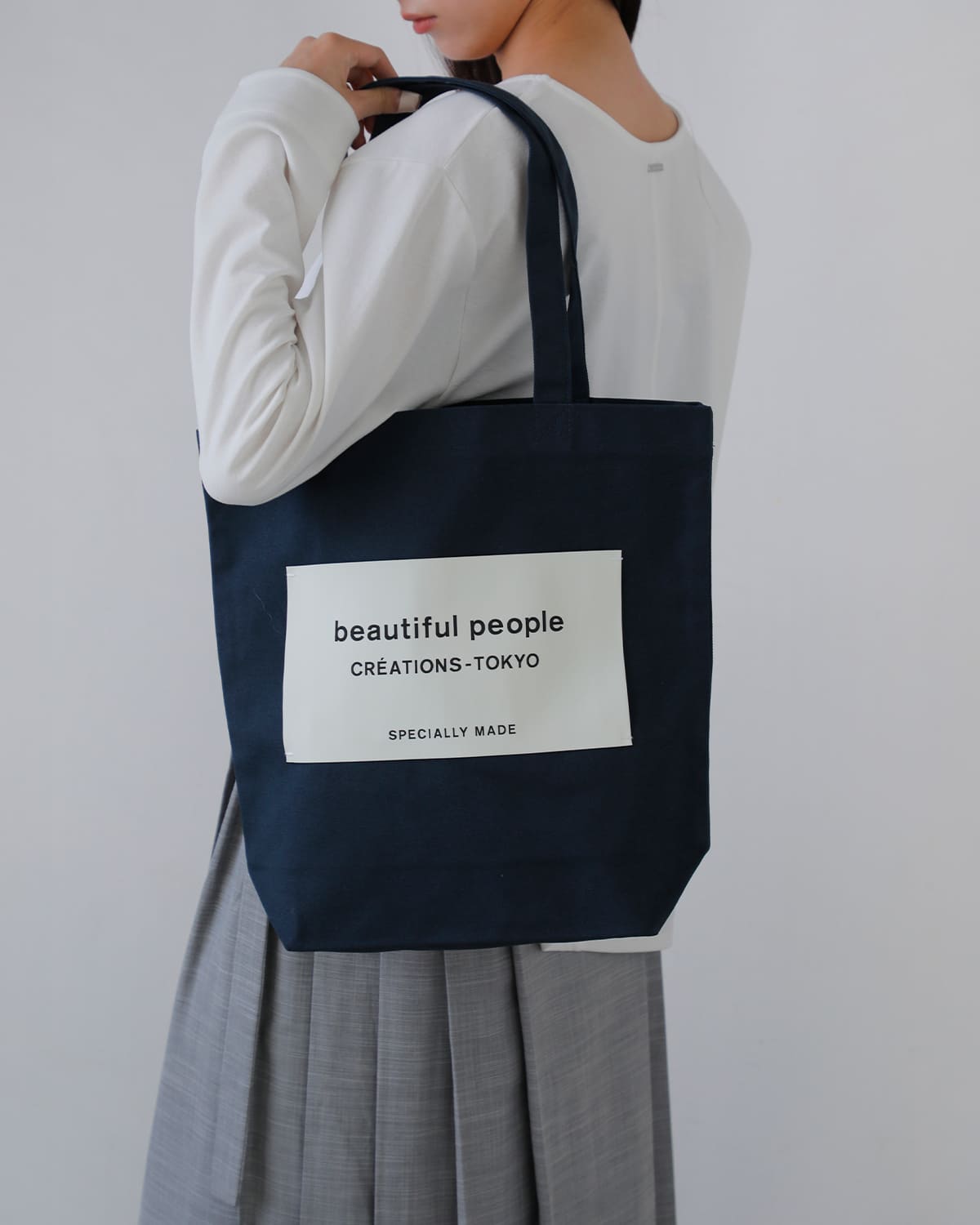 beautiful people(ビューティフルピープル)オーガニックコットン帆布ビッグネームトートバッグbpbignametoteSDGs 1626611901