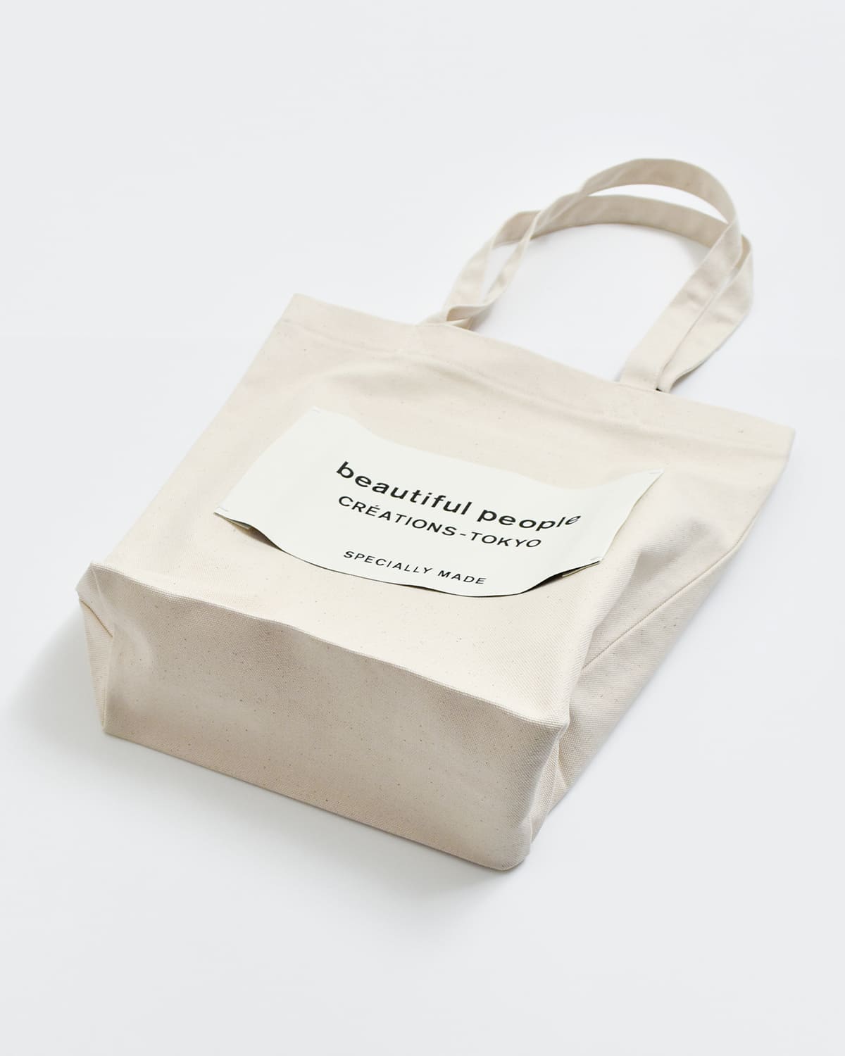 beautiful people(ビューティフルピープル)オーガニックコットン帆布ビッグネームトートバッグbpbignametoteSDGs 1626611901
