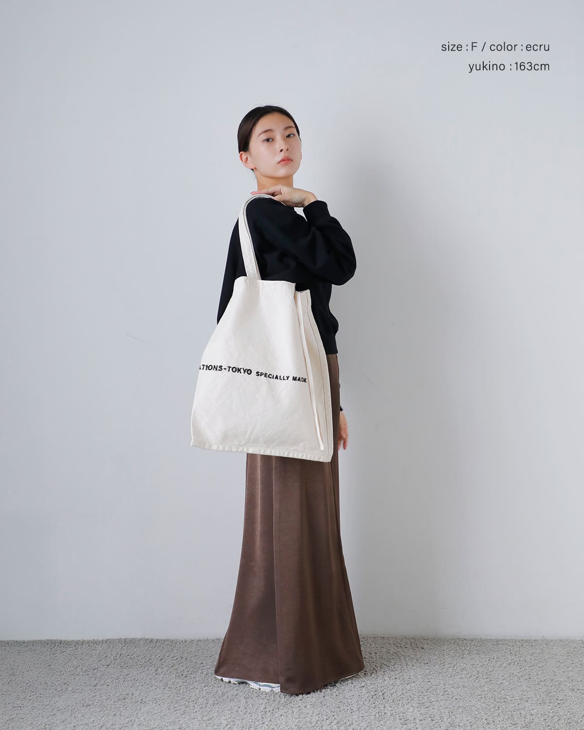 beautiful people(ビューティフルピープル)コットン帆布ロゴ刺繍トートバッグbrushedlogogatheringbag 1626611945