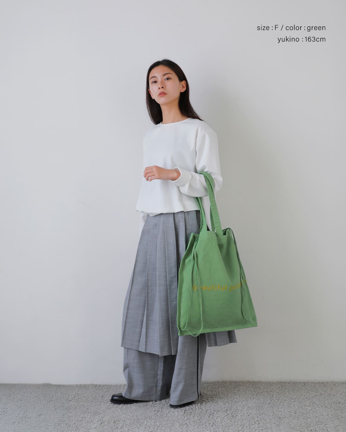 beautiful people(ビューティフルピープル)コットン帆布ロゴ刺繍トートバッグbrushedlogogatheringbag 1626611945