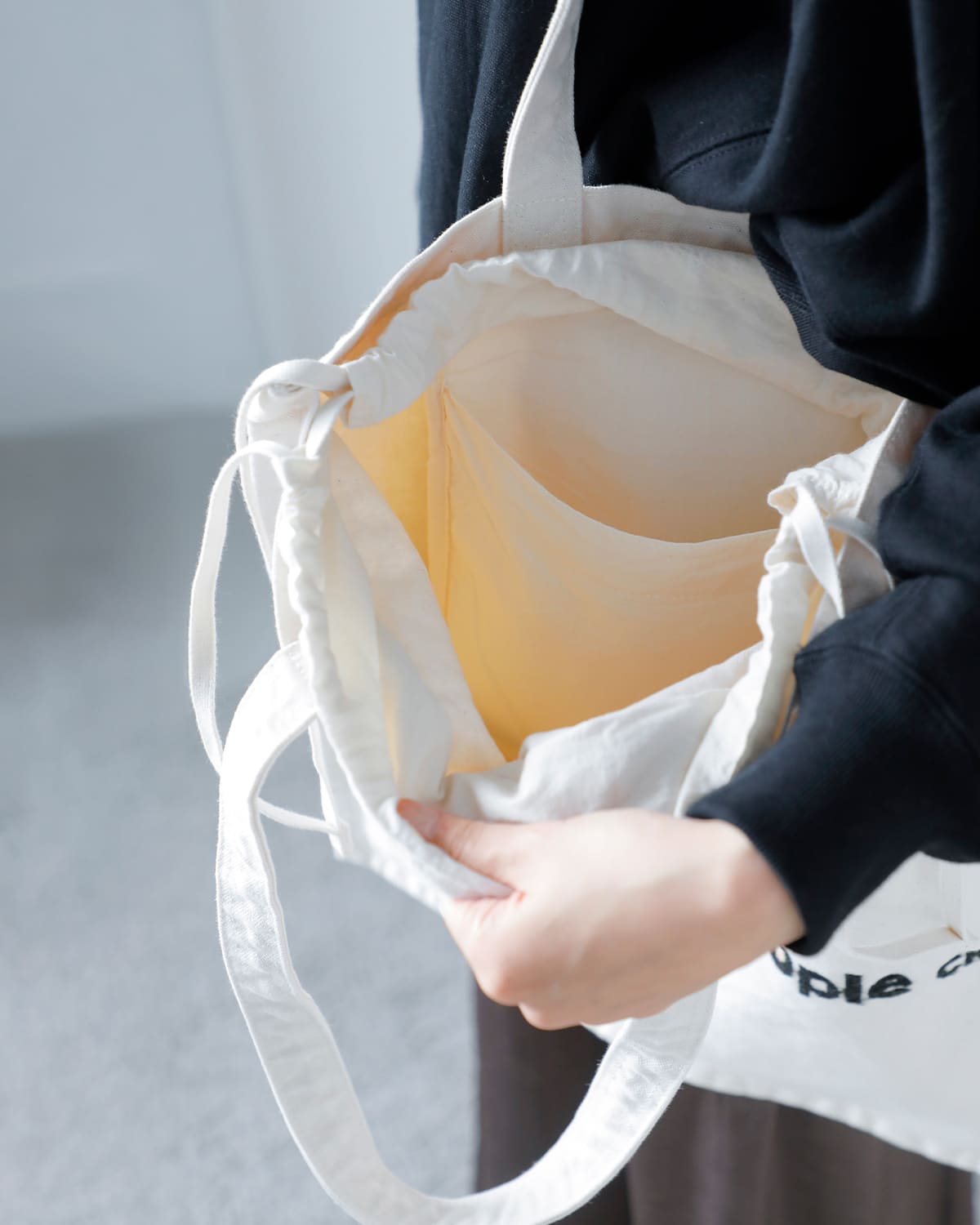 beautiful people(ビューティフルピープル)コットン帆布ロゴ刺繍トートバッグbrushedlogogatheringbag 1626611945