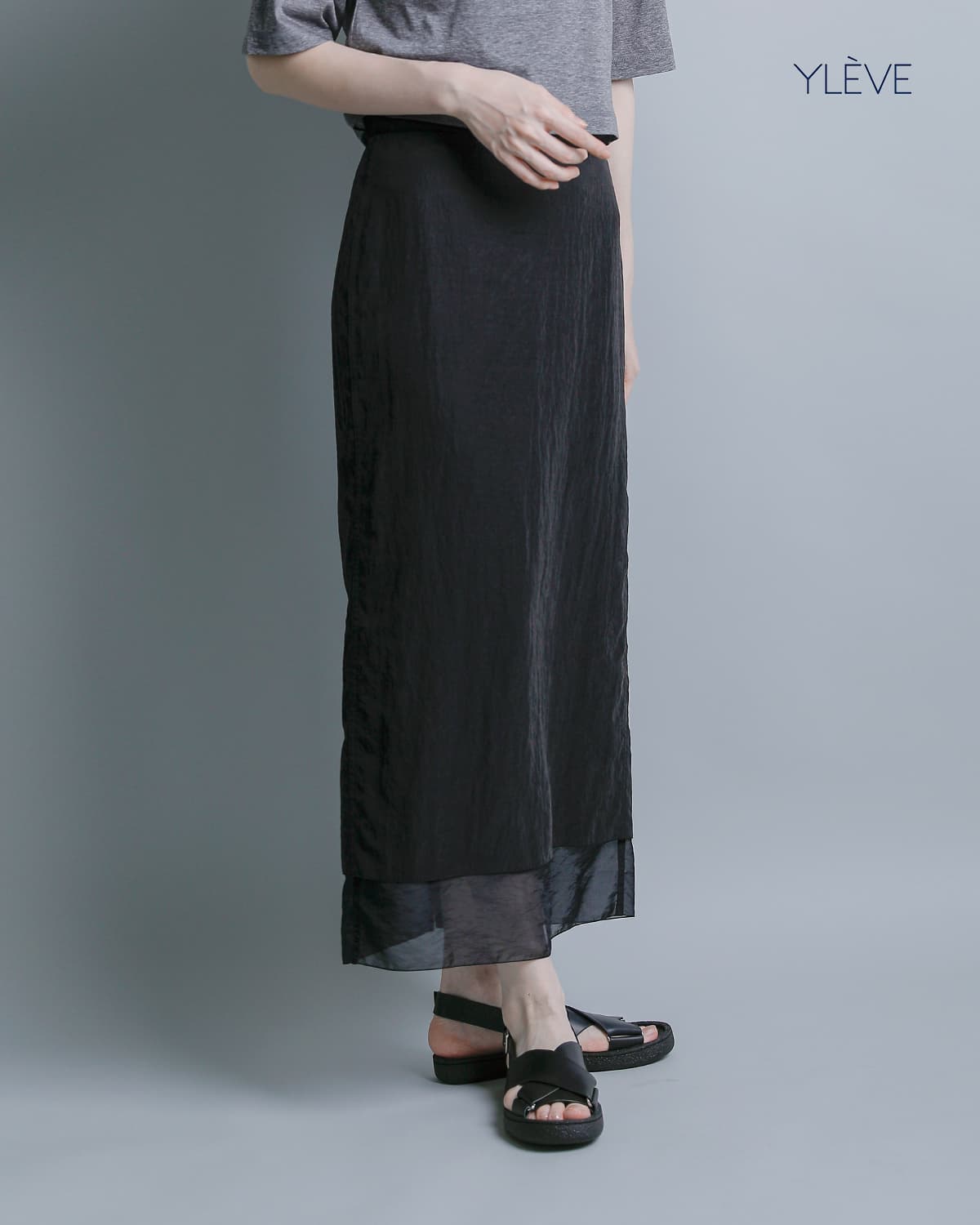 YLEVE�t�B�u���� ���C���[�h�X�J�[�g FIBRIL LAYERED SK 168-6130068