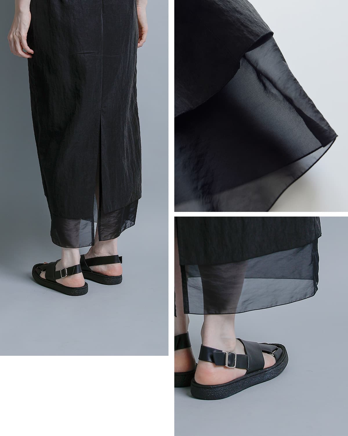 YLEVE�t�B�u���� ���C���[�h�X�J�[�g FIBRIL LAYERED SK 168-6130068