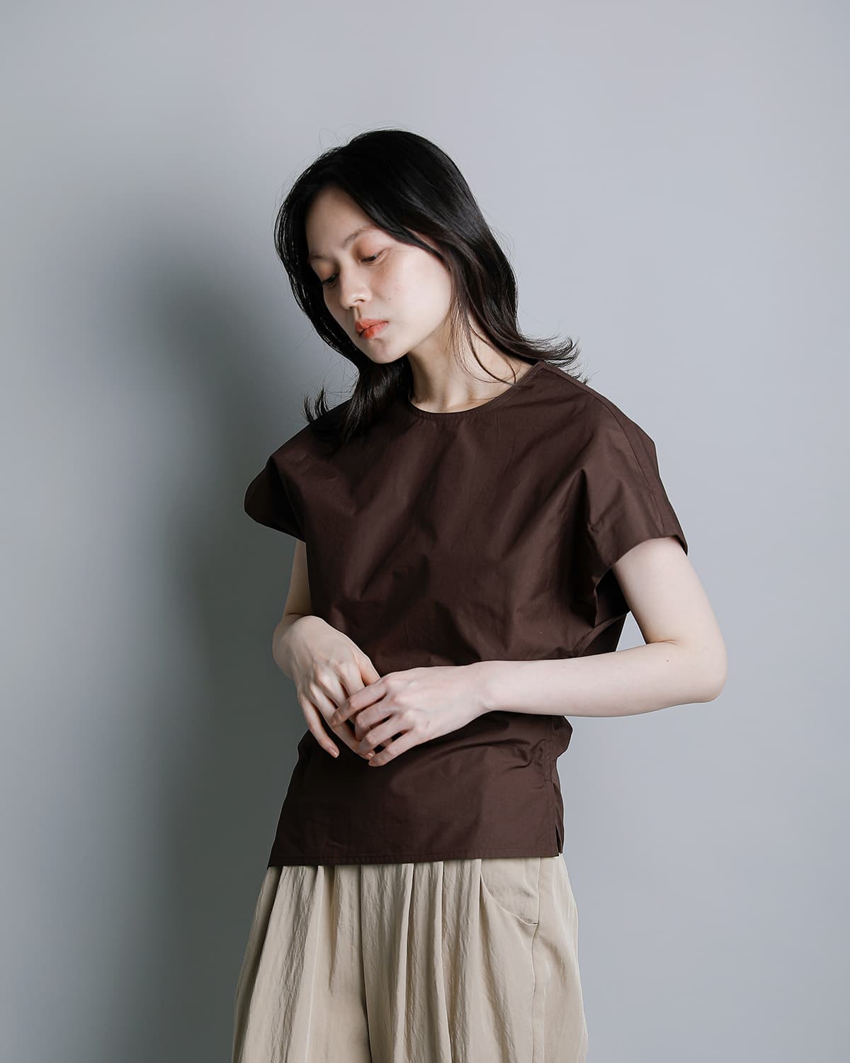 YLEVE�t�B���N�X�R�b�g���E�F�U�[ �A�V�����g���[ �v���I�[�o�[�V���c FINX COTTON WEATHER ASYMMETRY P/O SH 168-6150053