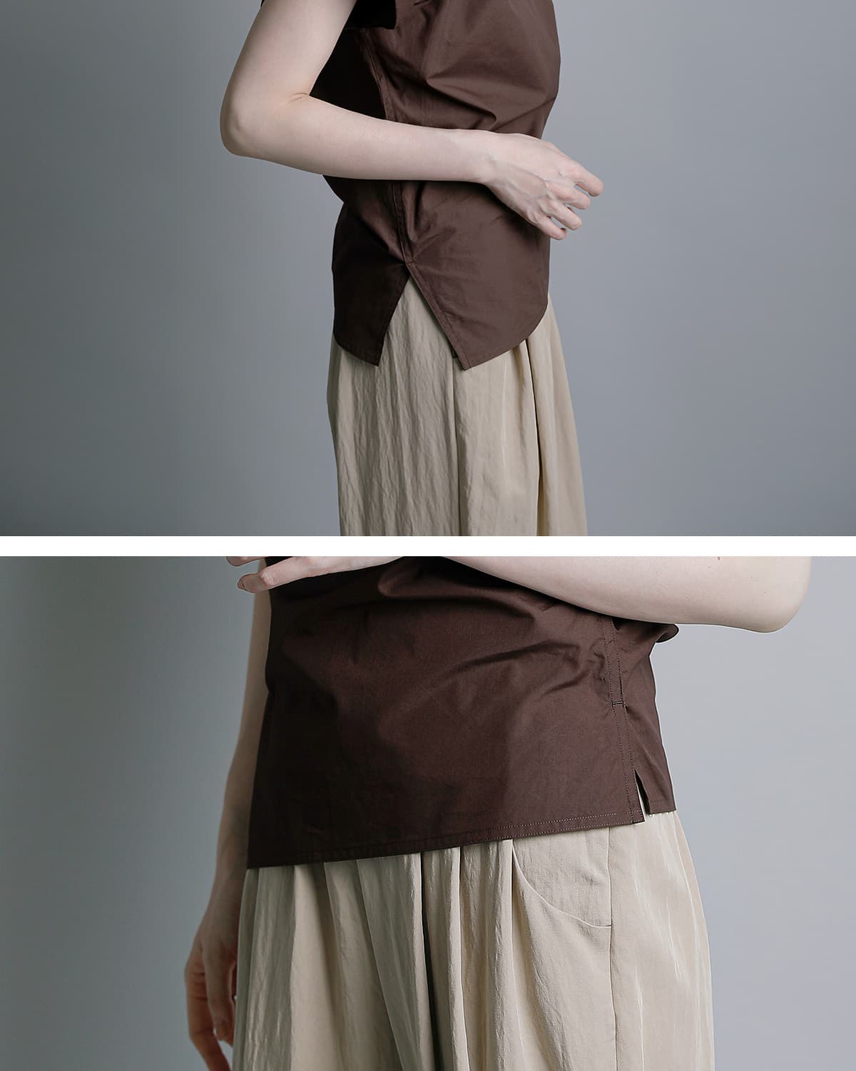 YLEVE�t�B���N�X�R�b�g���E�F�U�[ �A�V�����g���[ �v���I�[�o�[�V���c FINX COTTON WEATHER ASYMMETRY P/O SH 168-6150053