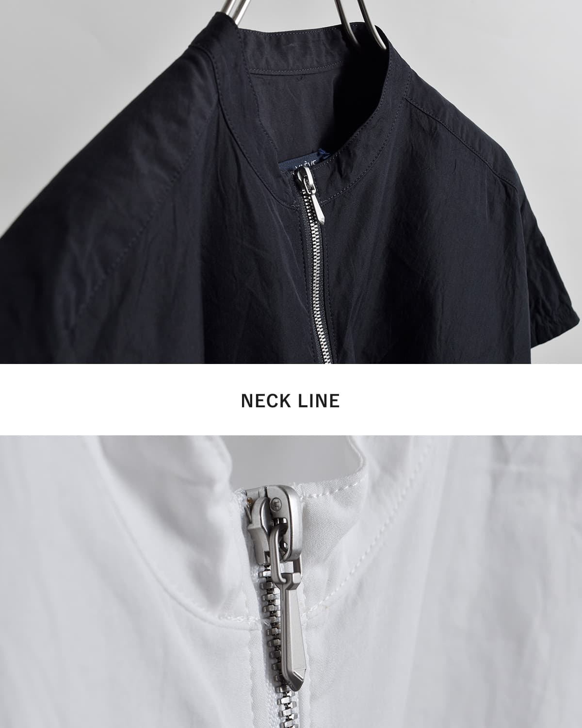 YLEVE�R�b�g�� �n�[�t�W�b�v�V���c COTTON CUPRA HALF ZIP SH 168-6150084