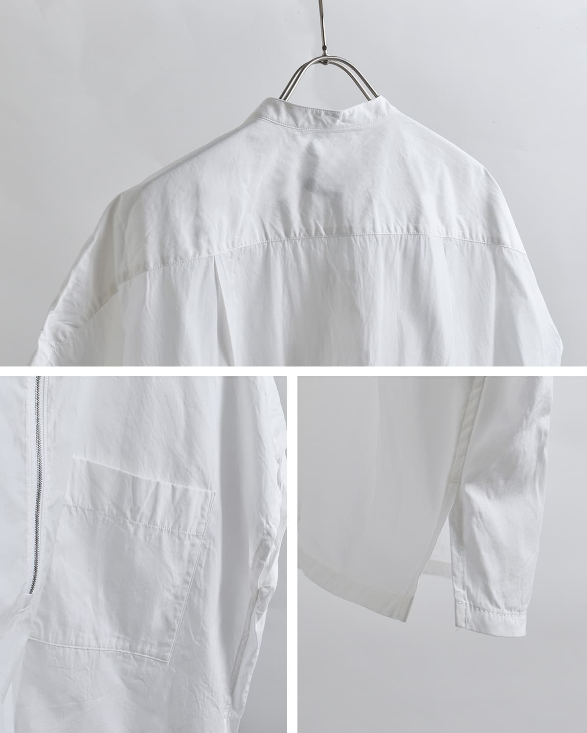 YLEVE�R�b�g�� �n�[�t�W�b�v�V���c COTTON CUPRA HALF ZIP SH 168-6150084