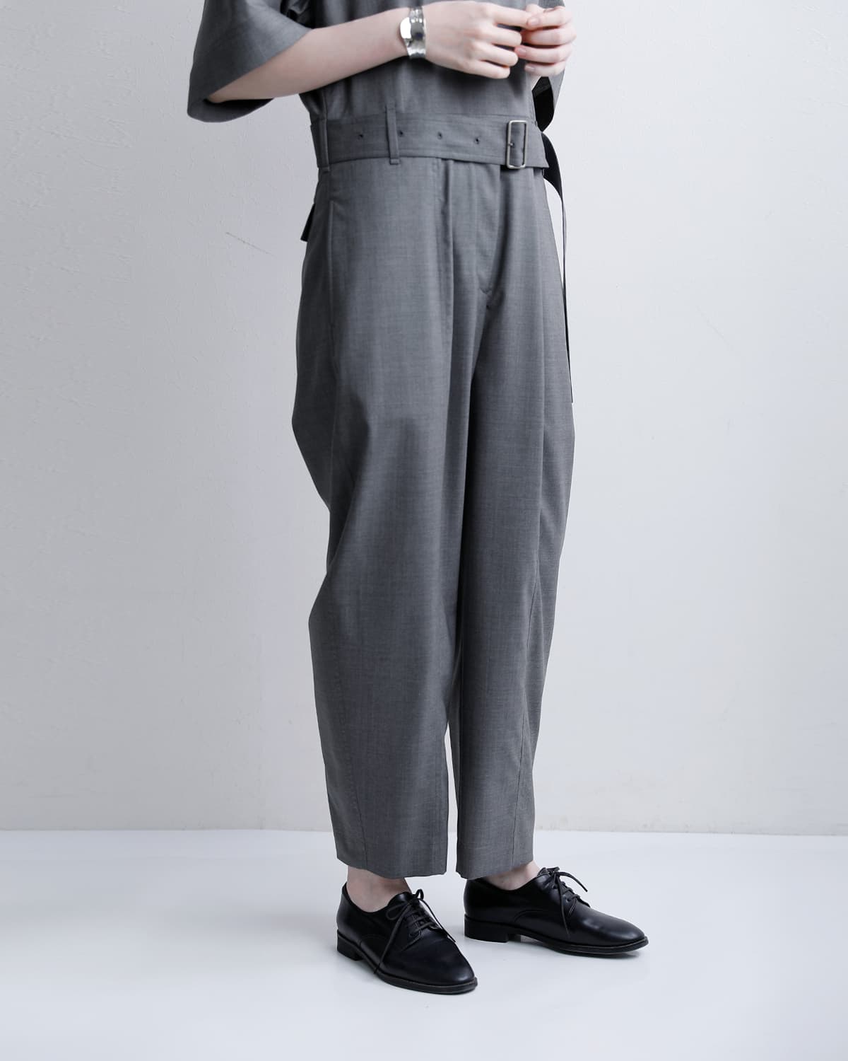 YLEVESUPER120s ウール オールインワン SUPER120’S CHAMBRAY WOOL A/O 168-6155033