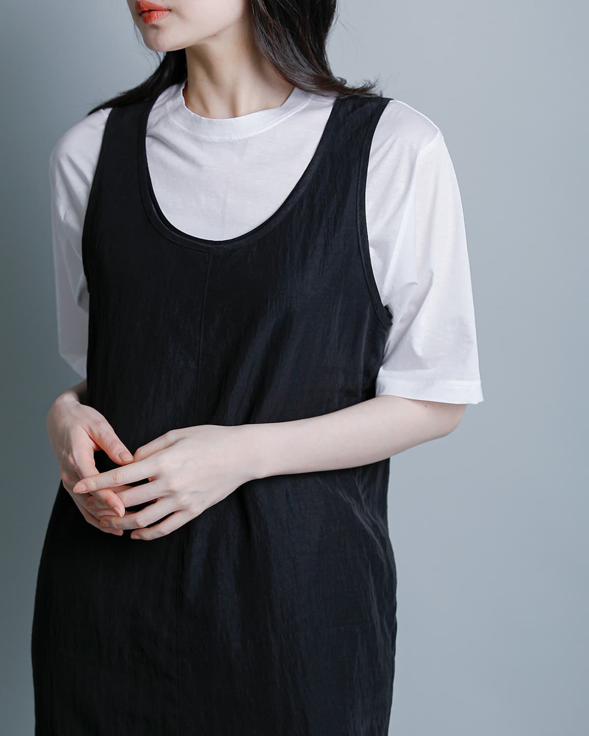 YLEVEフィブリル レイヤードワンピース FIBRIL LAYERED OP 168-6155069