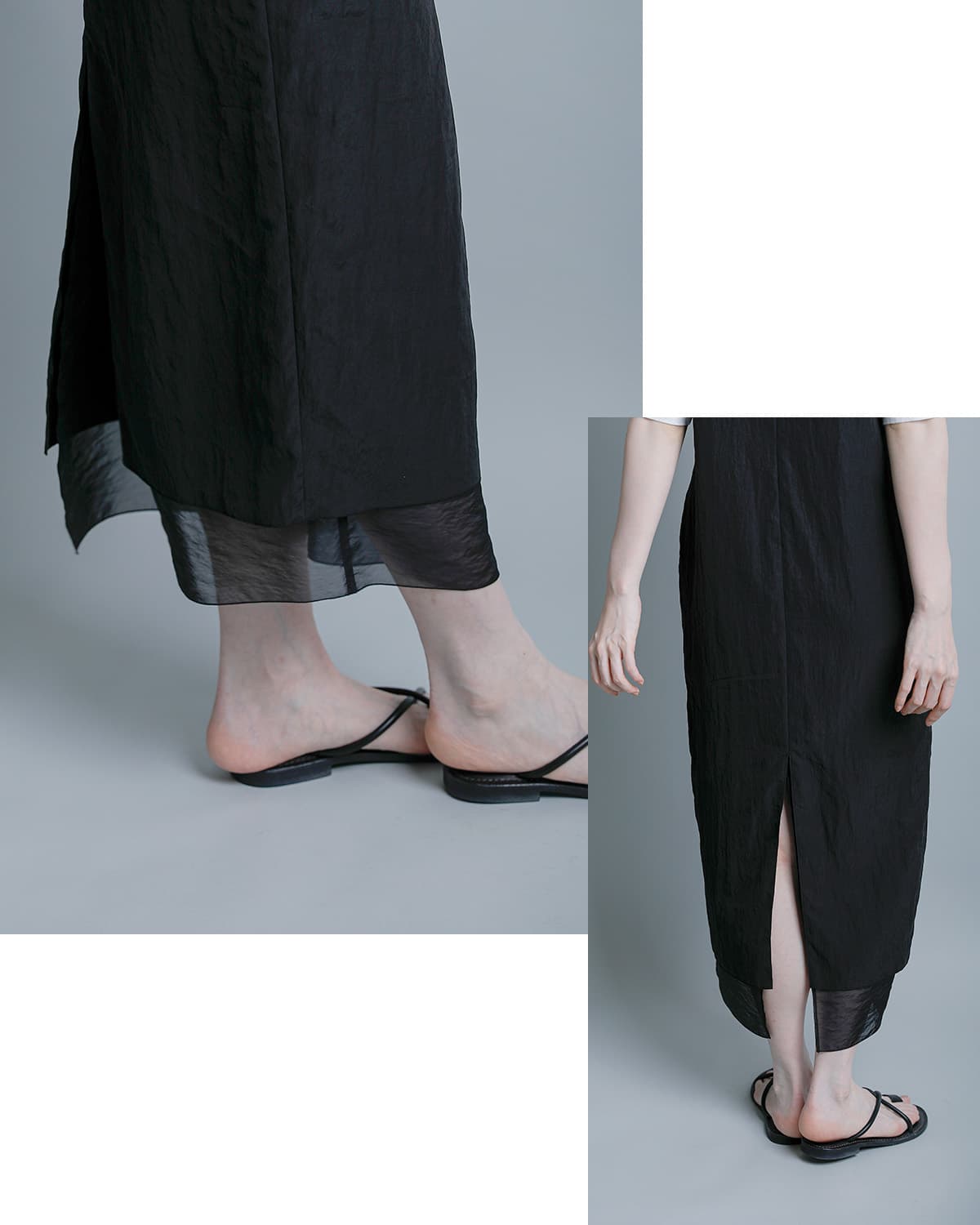 YLEVEフィブリル レイヤードワンピース FIBRIL LAYERED OP 168-6155069