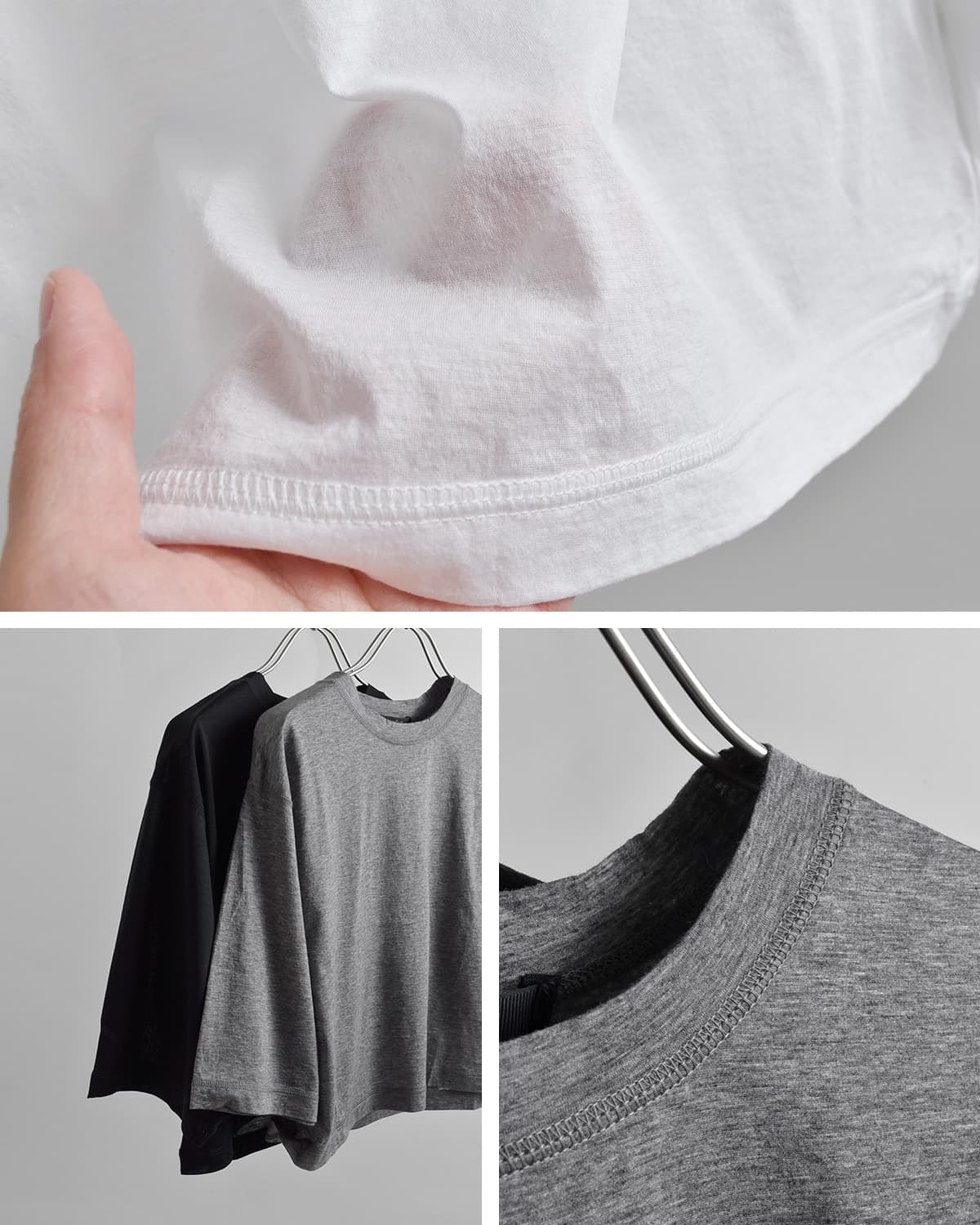 YLEVEコットンシアー天竺 半袖カットソー COTTON SHEER JERSEY SHORT SLEEVE P/O 168-6166556