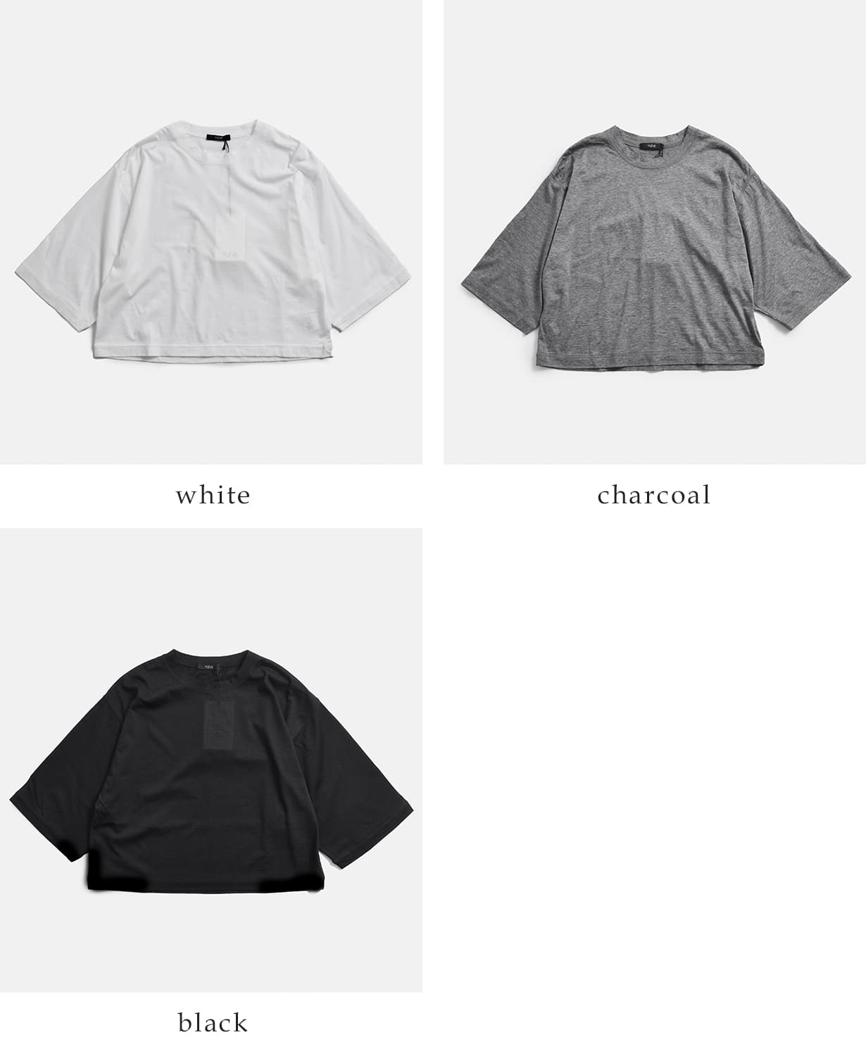 YLEVEコットンシアー天竺 半袖カットソー COTTON SHEER JERSEY SHORT SLEEVE P/O 168-6166556