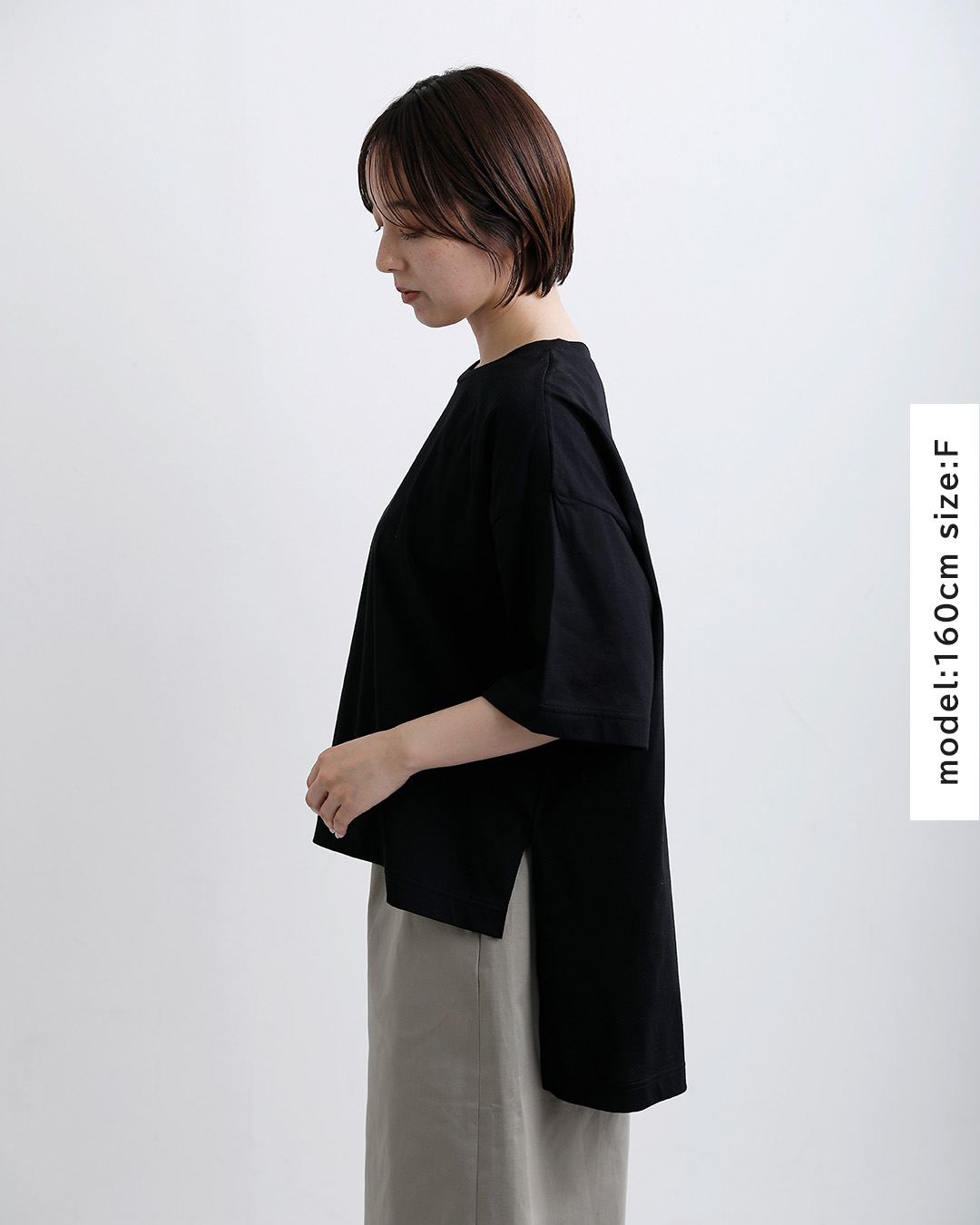 mizuiro indドライタッチ UVカット 吸湿速乾 サイドスリット ワイド チュニック Tシャツ 2-210127