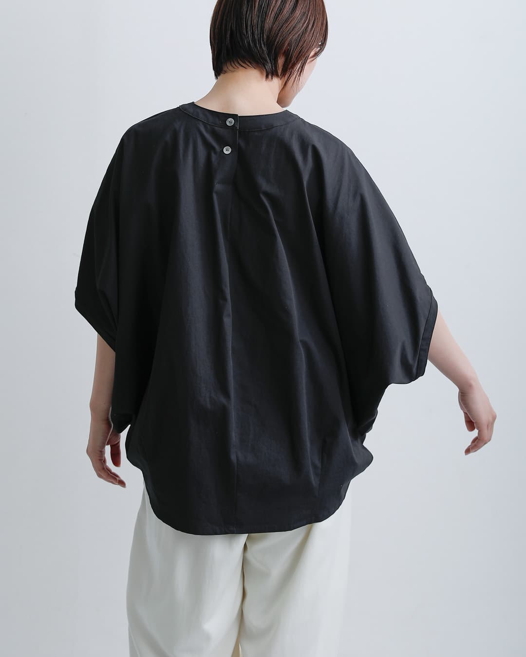 mizuiro ind(ミズイロインド)コットン リネン コクーン プルオーバー 2-230141