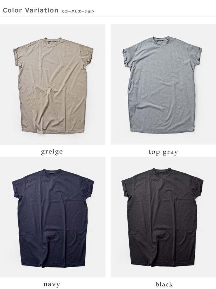 mizuiro-ind(ミズイロインド)コットンロールアップスリーブワンピース2-250089