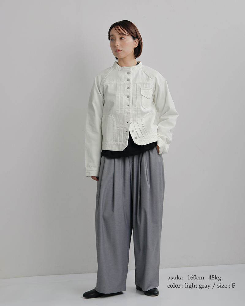 mizuiro ind(ミズイロインド)とろみドレープワイドタックパンツ2-260051