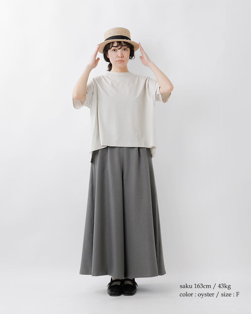 TRAVAIL MANUEL(トラバイユマニュアル)コットンクラシック天竺スリットTシャツ2014-same1