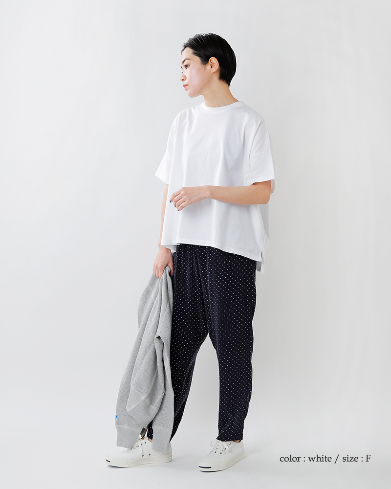 TRAVAIL MANUEL(トラバイユマニュアル)コットンクラシック天竺スリットTシャツ2014-same1