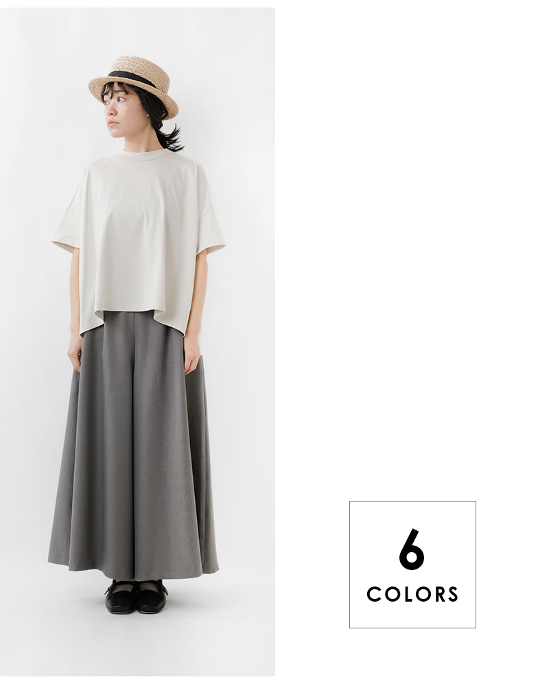 TRAVAIL MANUEL(トラバイユマニュアル)コットンクラシック天竺スリットTシャツ2014-same1