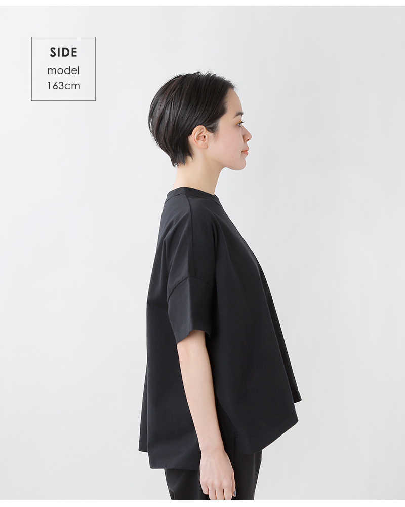 TRAVAIL MANUEL(トラバイユマニュアル)コットンクラシック天竺スリットTシャツ2014-same1