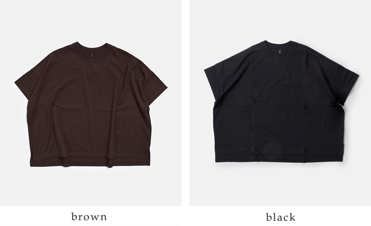 TRAVAIL MANUEL(トラバイユマニュアル)コットンクラシック天竺スリットTシャツ2014-same1