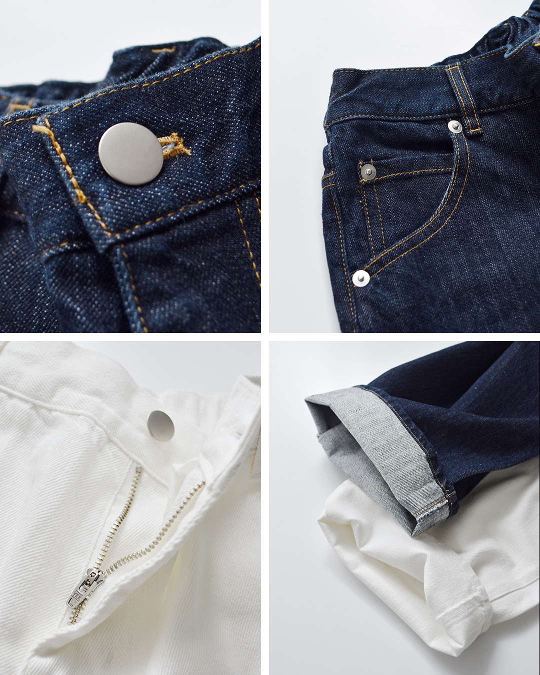 Si-Si-Siコットン ワイド ベーシック デニム パンツ WIDE BASIC PANTS 2024-ss090