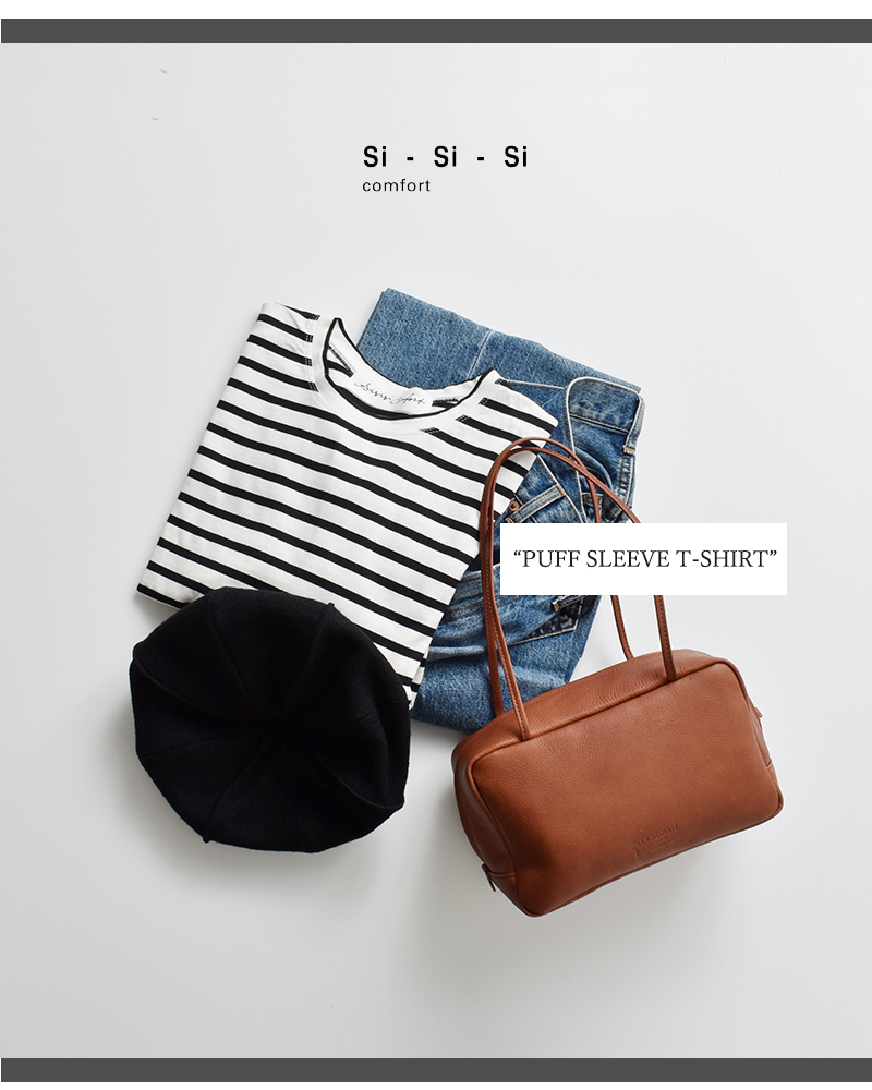 Si-Si-Si(�X�[�X�[�X�[)�R�b�g���{�[�_�[�p�t�X���[�uT�V���c�gPUFFSLEEVET-SHIRT�h2025-aw304