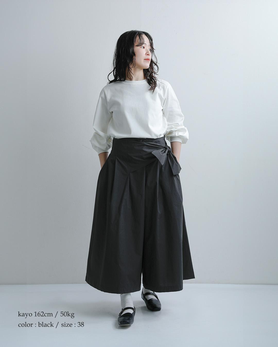 Si-Si-Siコットンタイプライター ラップ キュロット スカート WRAPPED CULOTTES 2026-ss114c